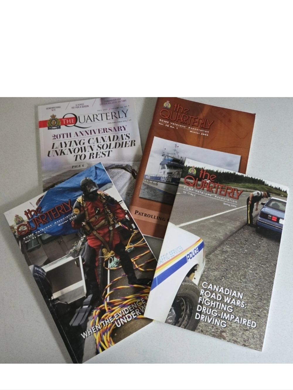 The Quarterly RCMP Royal Canadian Mounted Police Magazine Lot 2005 2006 2021